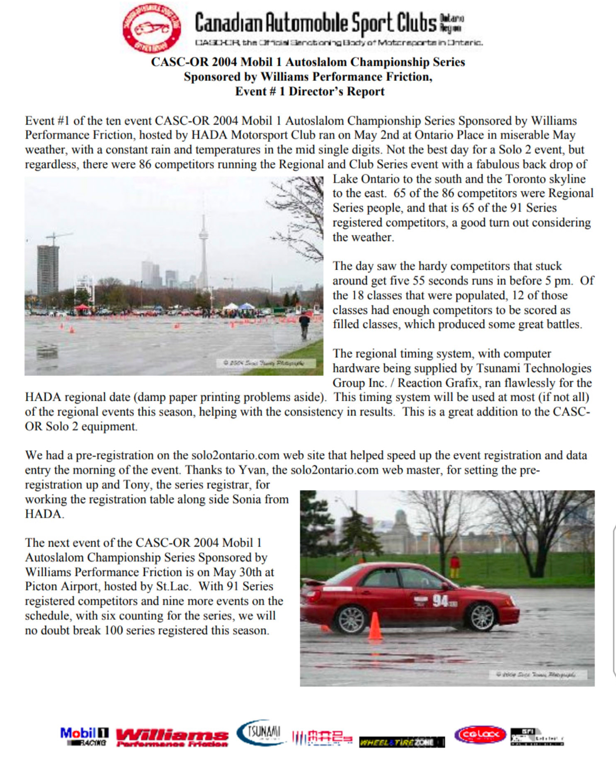 2004 CASC-OR Championship Event #1